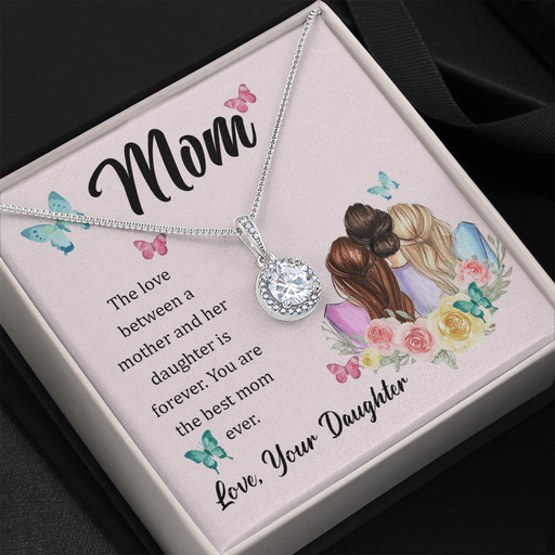 Mom Daughter Love Hope Necklace Gift