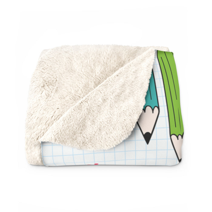 Personalized Toddler Sherpa Fleece Affirmations Blanket