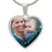 Grateful For You Custom Heart Photo Necklace