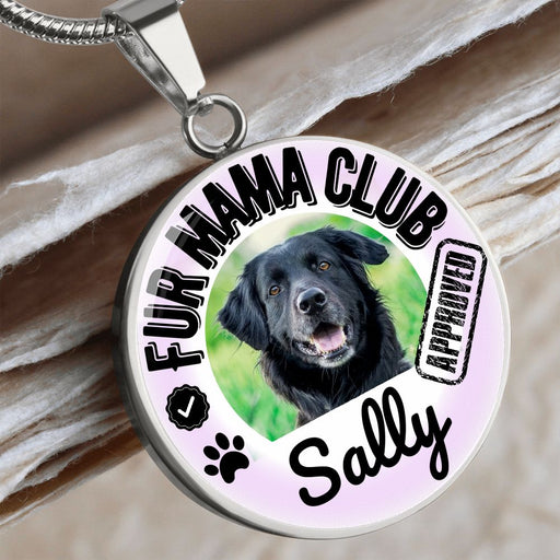 Fur Mama Club Custom Photo and Name Necklace