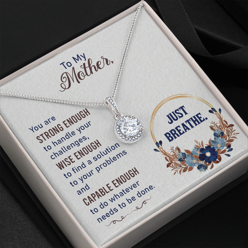 Mother Just Breathe Hope Necklace Gift