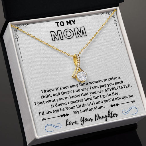 My Loving Mom - Alluring Beauty Necklace White