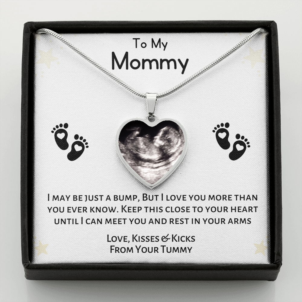 Personalized To My Mommy To Be Necklace Never ending From Baby Bump For  First Time Mom Pregnant Happy 1st Mothers Day Jewelry Customized Gift Box  Message Card - Teecentury.com